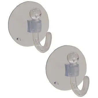 Centurion HE193P Clear Suction Hook 42mm 2pk Cloud Nine Stores