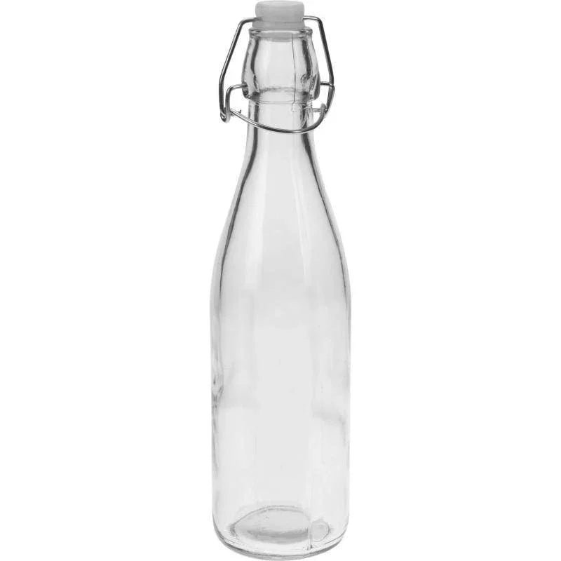 EXCELLENT HOUSEWARE GLASS BOTTLE WITH SWING LID 500ML - Cloud Nine Stores