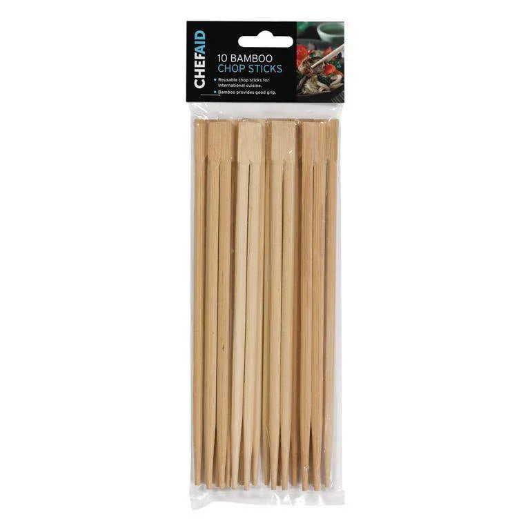 Chef Aid Bamboo Chopsticks 10 Pairs - Cloud Nine Stores
