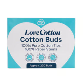 5 x LOVE COTTON COTTON BUDS PAPER STEM 220'S Cloud Nine Stores