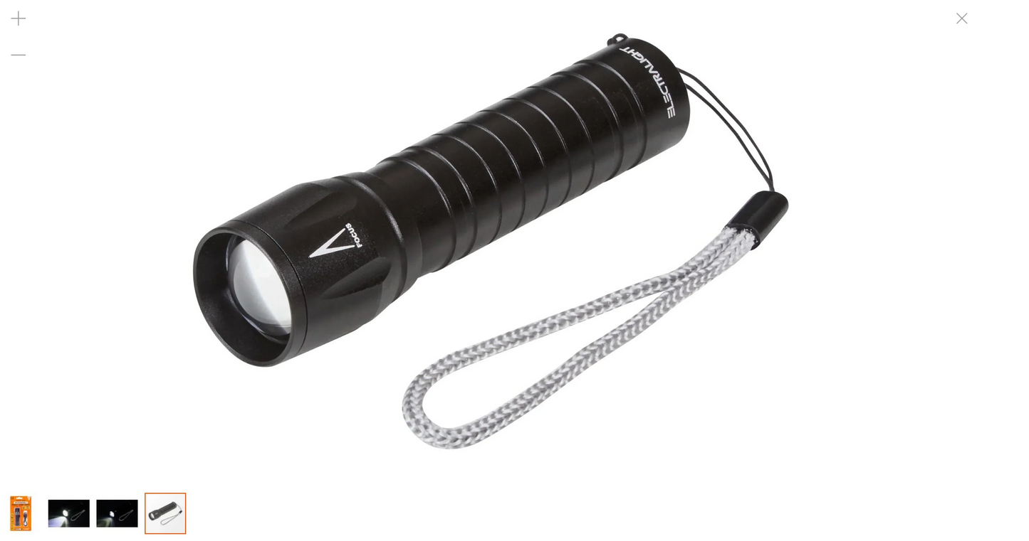 ELECTRALIGHT 300 LUMEN RECHARGEABLE POCKET ZOOM TORCH 65333 - Cloud Nine Stores Cloud Nine Stores