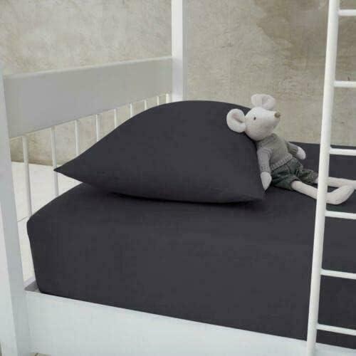 Luxurious Easy Care Polycotton Fitted Sheets Cotton Rich Super Soft (Charcoal) - Cloud Nine Stores Cloud Nine Stores