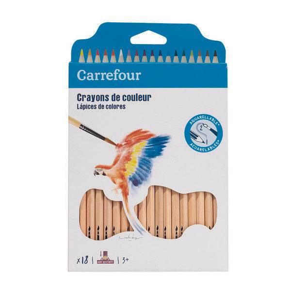 Carrefour 18 watercolour pencils - Cloud Nine Stores