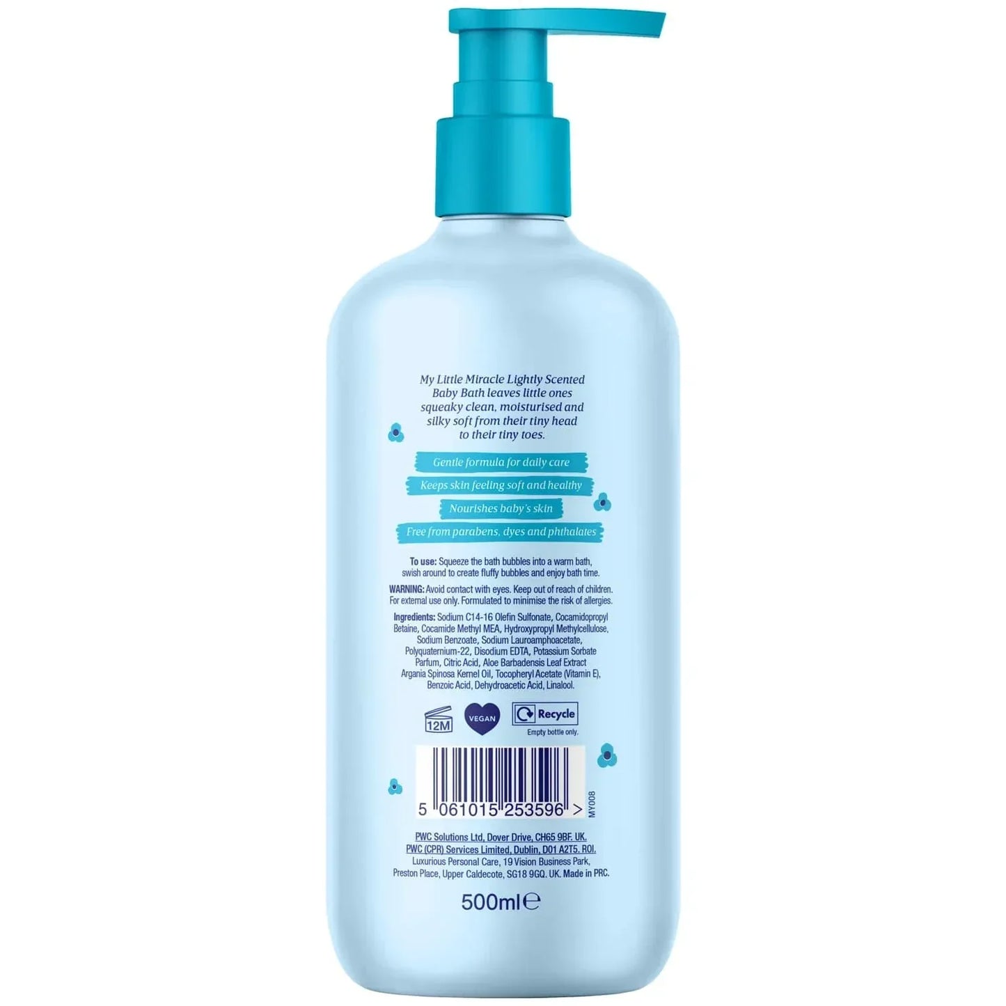 My Little Miracle Baby Bath 500ml - Cloud Nine Stores Cloud Nine Stores