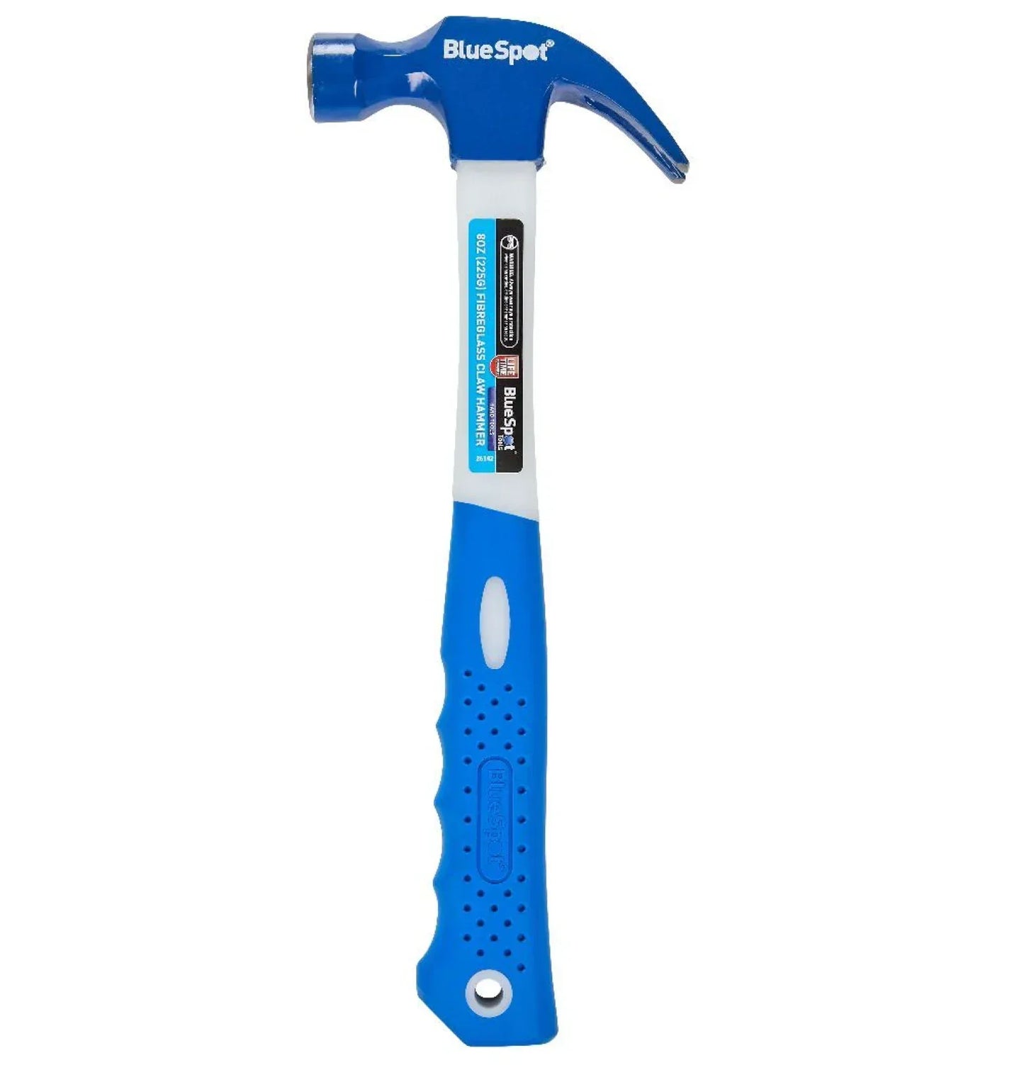BLUE SPOT TOOLS 8OZ (225G) FIBREGLASS CLAW HAMMER 26142 - Cloud Nine Stores Cloud Nine Stores