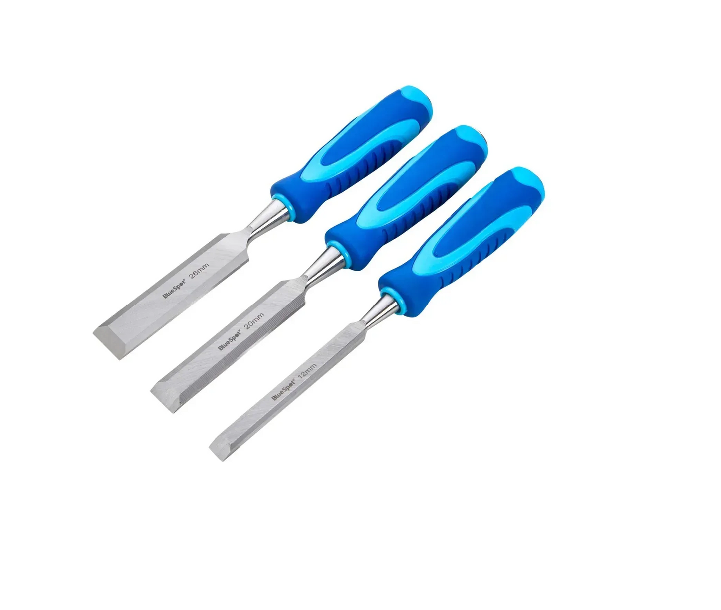 BLUE SPOT TOOLS 3PCE WOOD CHISEL SET WITH STRIKING CAPS - Cloud Nine Stores Cloud Nine Stores