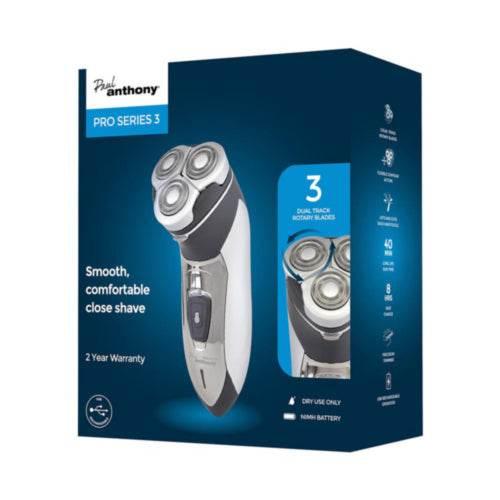 Paul Anthony 'Pro Series 3' Men's USB Lithium Rotary Shaver - Cloud Nine Stores
