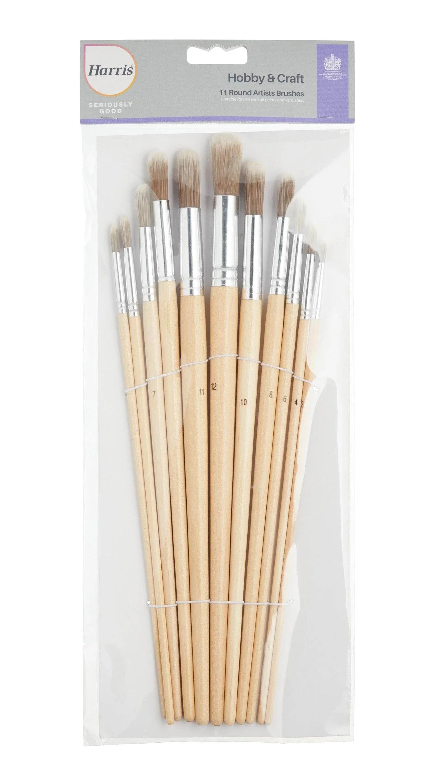 Harris Hobby & Craft Seriously Good Round Brush - Pack of 11 - Cloud Nine Stores