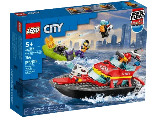 LEGO CITY 60373: Fire Rescue Boat - Cloud Nine Stores