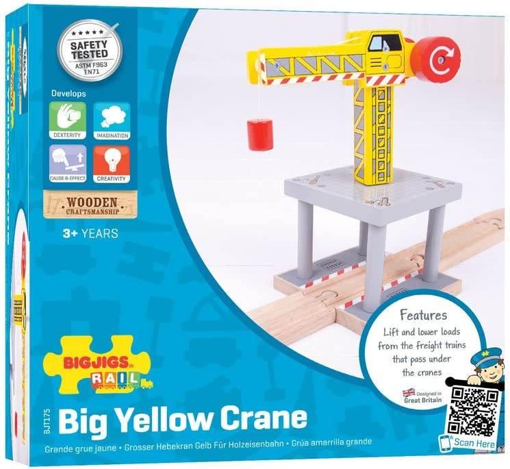 Big Yellow Crane - Bigjigs - Cloud Nine Stores