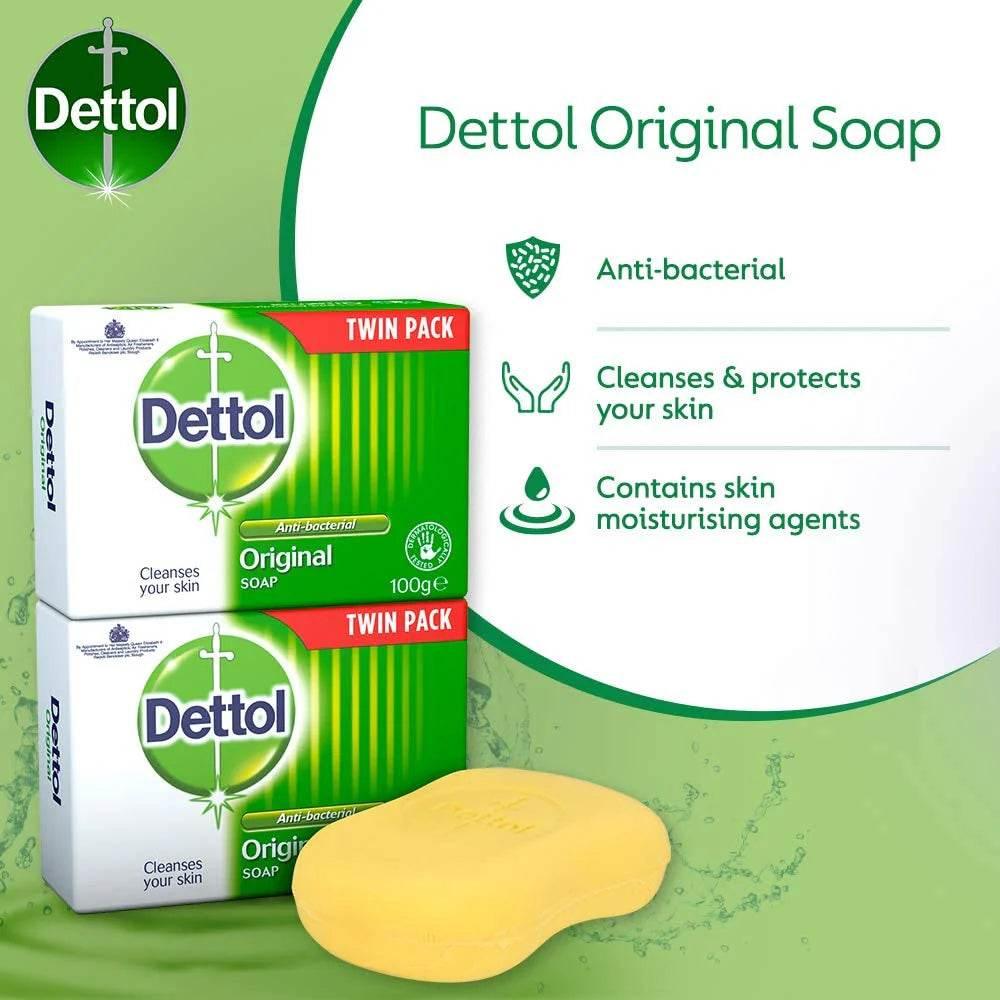Dettol Antibacterial Original Soap 2x100g - Cloud Nine Stores