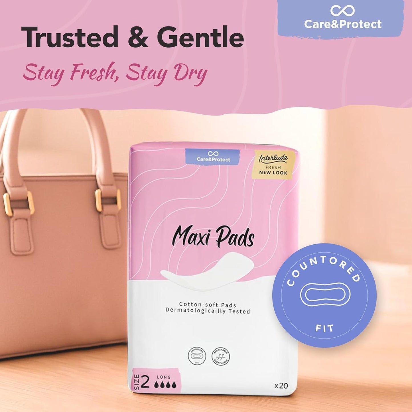 INTERLUDE CARE & PROTECT MAXI DAY PADS SIZE 2 20 PACK Cloud Nine Stores