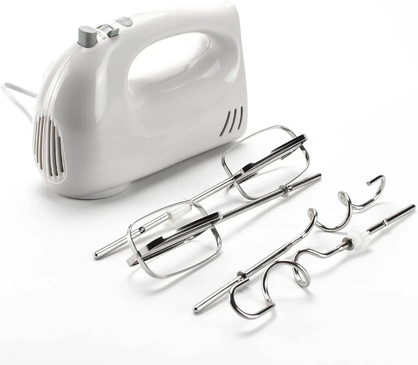 Status Pittsburgh 5 Speed Hand Held Mixer and Bowl, White - Cloud Nine Stores