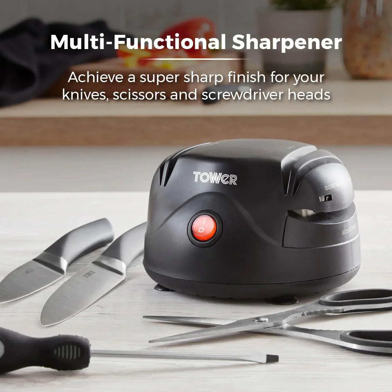 Tower T19029 Knife & Scissor Sharpener - Cloud Nine Stores
