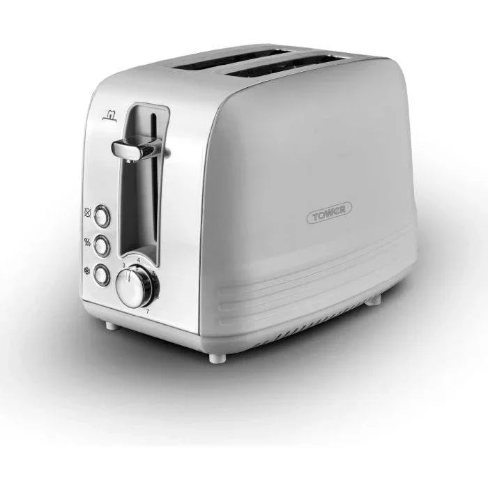 Tower T20080GRY, Ash 2-Slice Toaster - Cloud Nine Stores