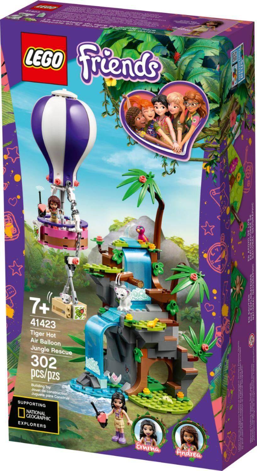 LEGO 41423 Friends Tiger Hot Air Balloon Jungle Rescue - Cloud Nine Stores