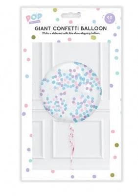 Pastel Giant Confetti Balloon 90cm - Cloud Nine Stores