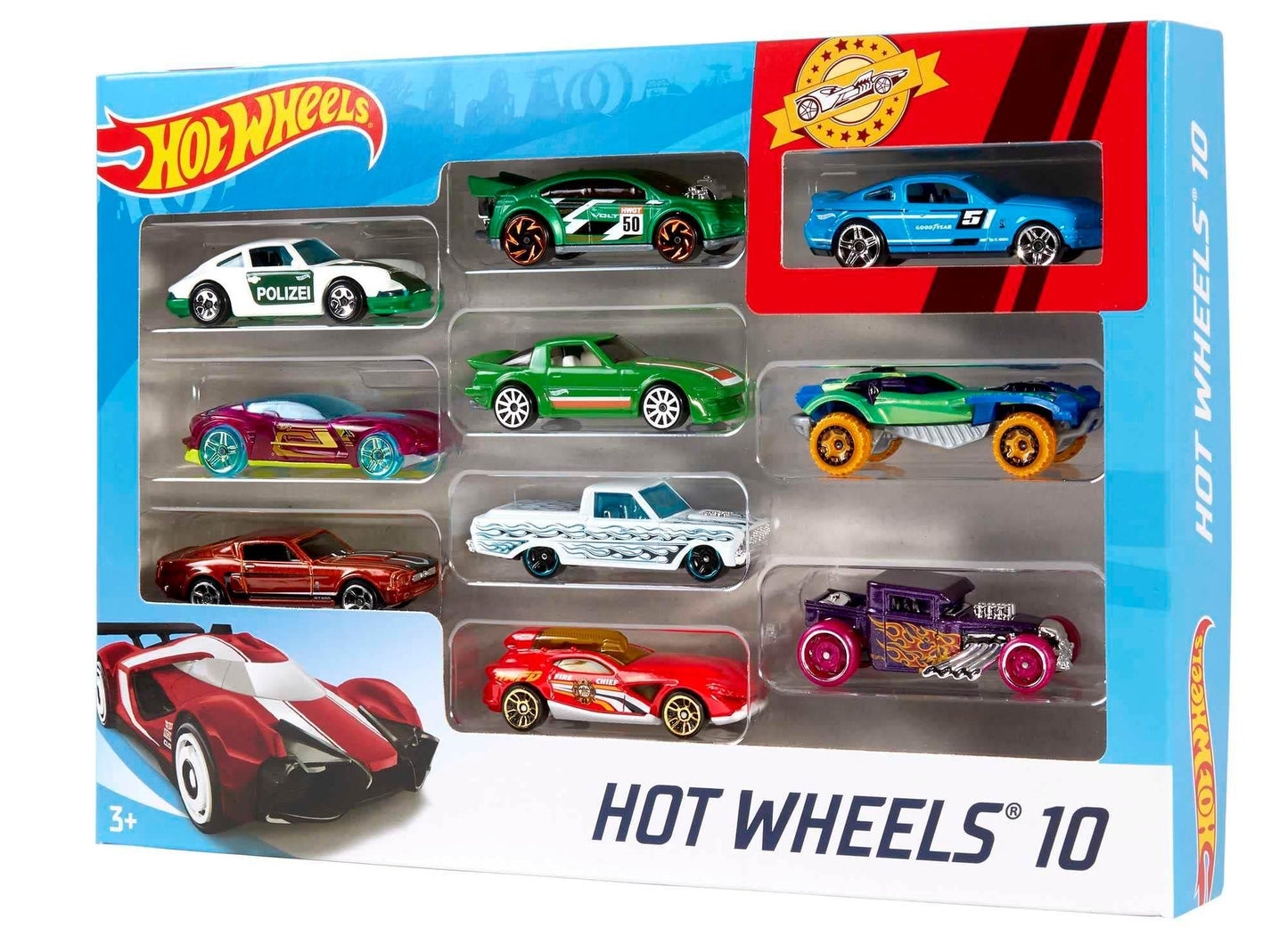 Hot Wheels Basic Car 10 Pk - Cloud Nine Stores