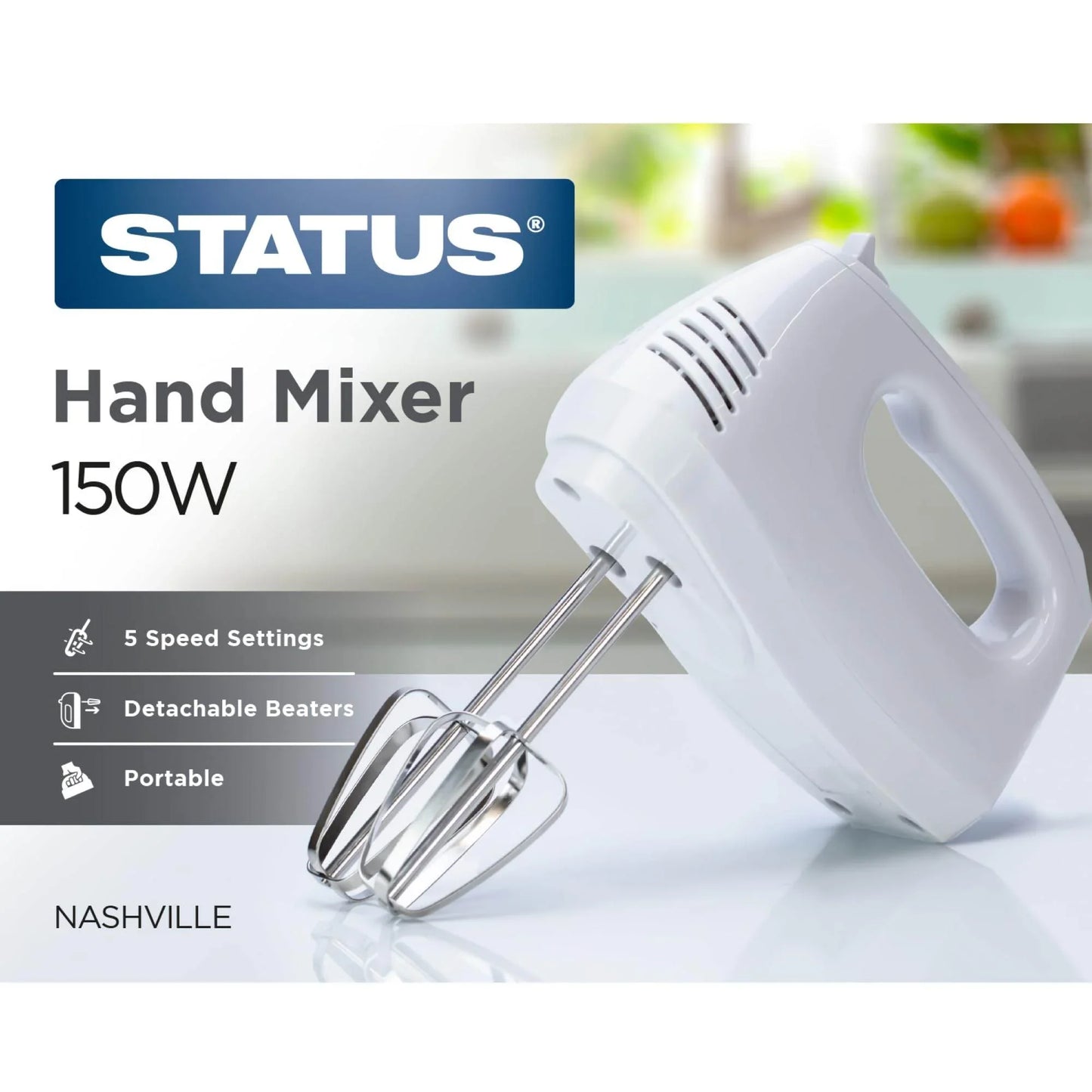 Status Nashville 5 Speed Hand Mixer - Cloud Nine Stores