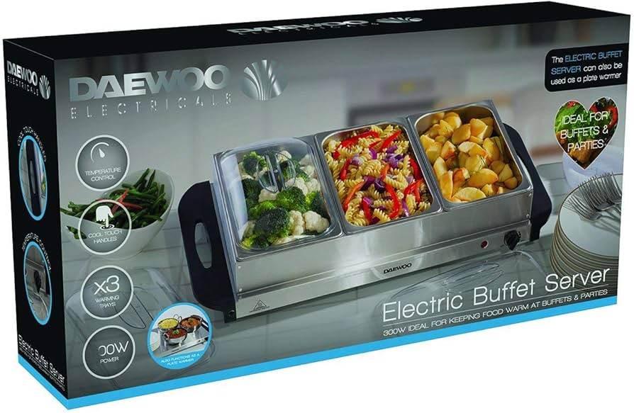 Electric Buffet Server With Serving Dishes And Plate Daewoo Food Warmer - Cloud Nine Stores