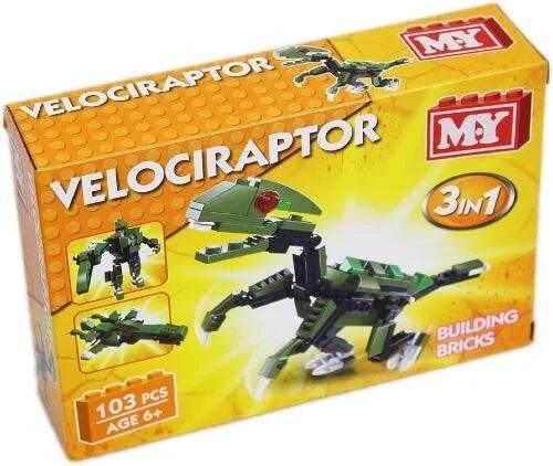 Velociraptor 3 in 1 Building Blocks - Cloud Nine Stores