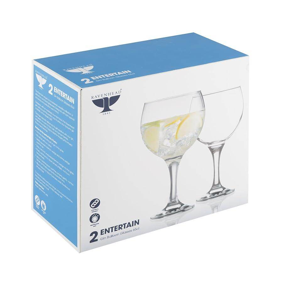 Ravenhead Entertain Set of 2 Gin Balloon Glasses - Cloud Nine Stores
