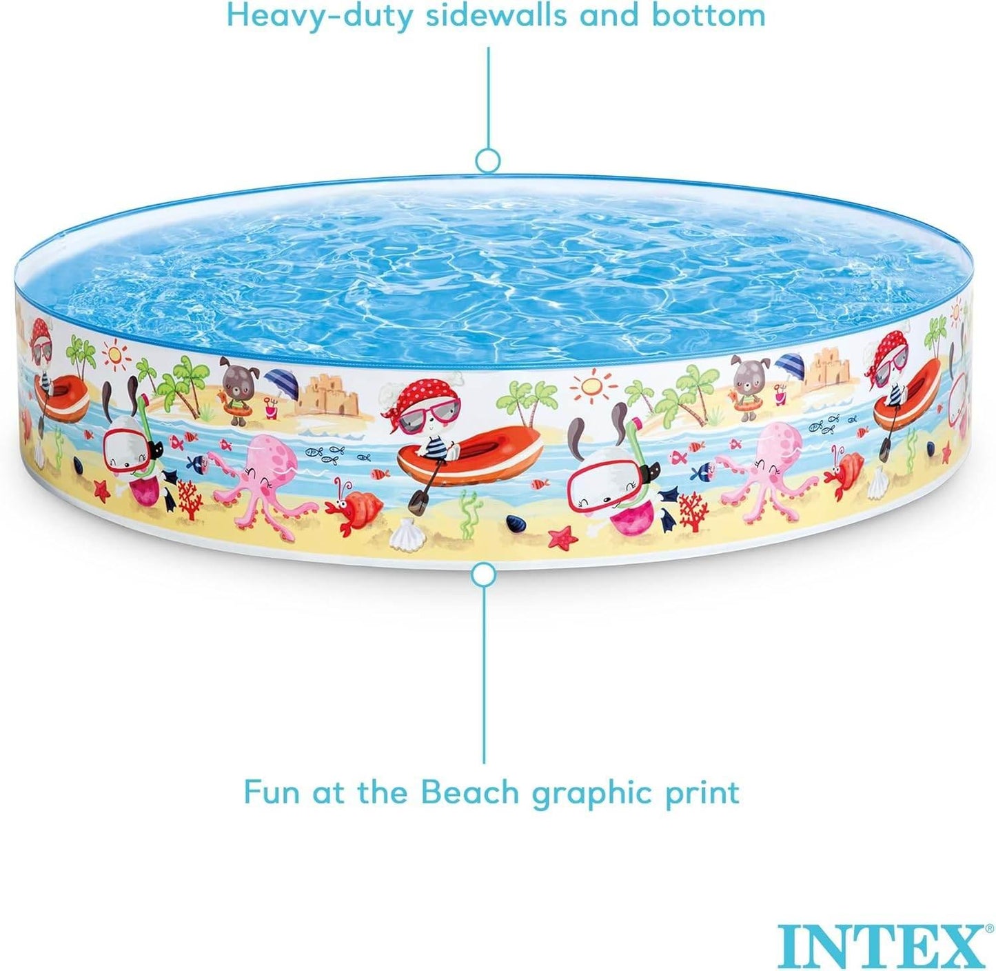 Intex Wetset Collection- 4' Snapset Pool Multi-Colour - Cloud Nine Stores