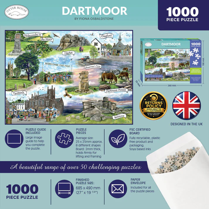 Dartmoor - 1000 Piece Jigsaw Puzzle Cloud Nine Stores