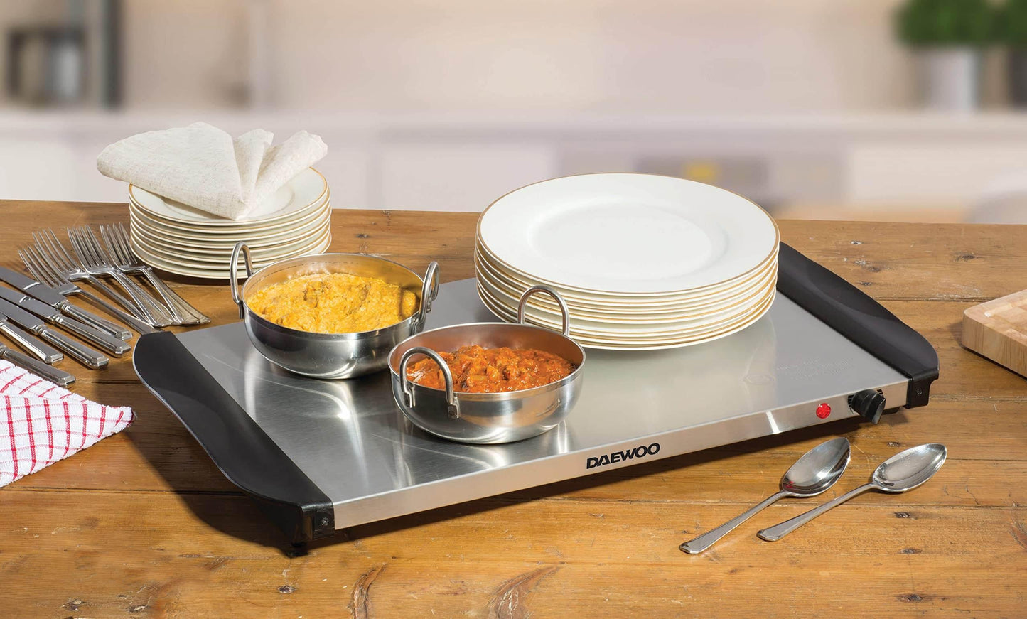 Electric Buffet Server With Serving Dishes And Plate Daewoo Food Warmer - Cloud Nine Stores