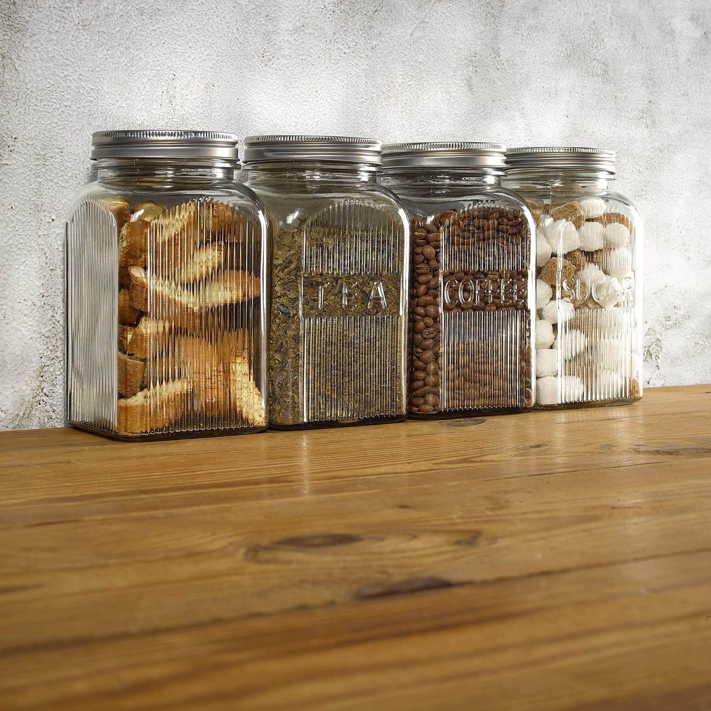 Tala Tea Glass Jar With Screw Top Lid - 1250Ml Capacity - Cloud Nine Stores