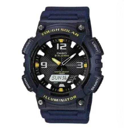 Casio Mens Fashion Sports Digital waterproof and solar-powered Dual World time Resin Strap Watch - Cloud Nine Stores