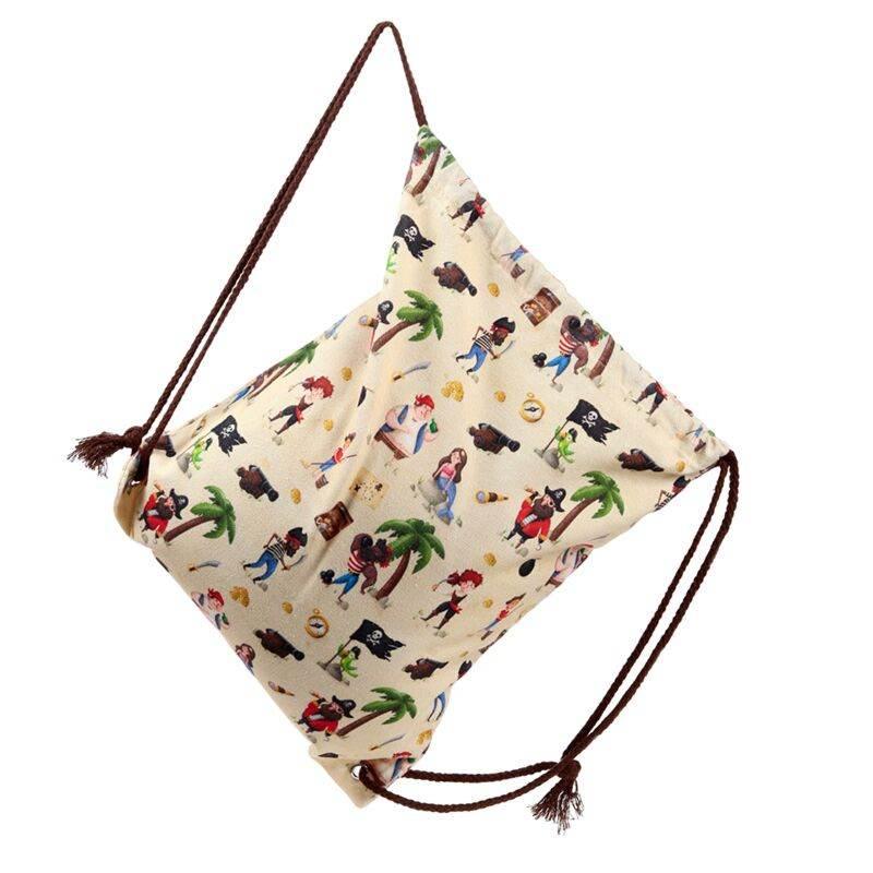 Jolly Rogers Pirate Canvas Drawstring Bag - Cloud Nine Stores