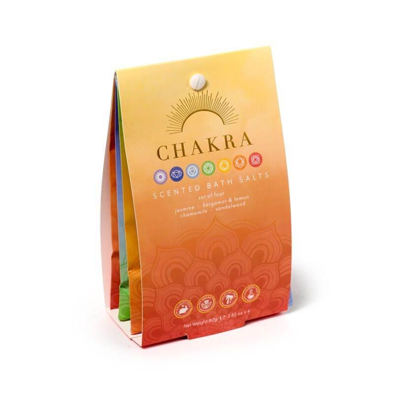 Chakra Bath Salt Sachets Set of 4 - Cloud Nine Stores