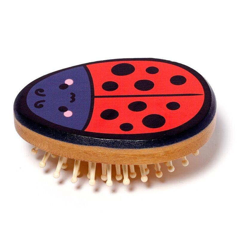 Adoramals Adorabugs Tilly the Ladybird Shaped Bamboo Hair Brush - Cloud Nine Stores