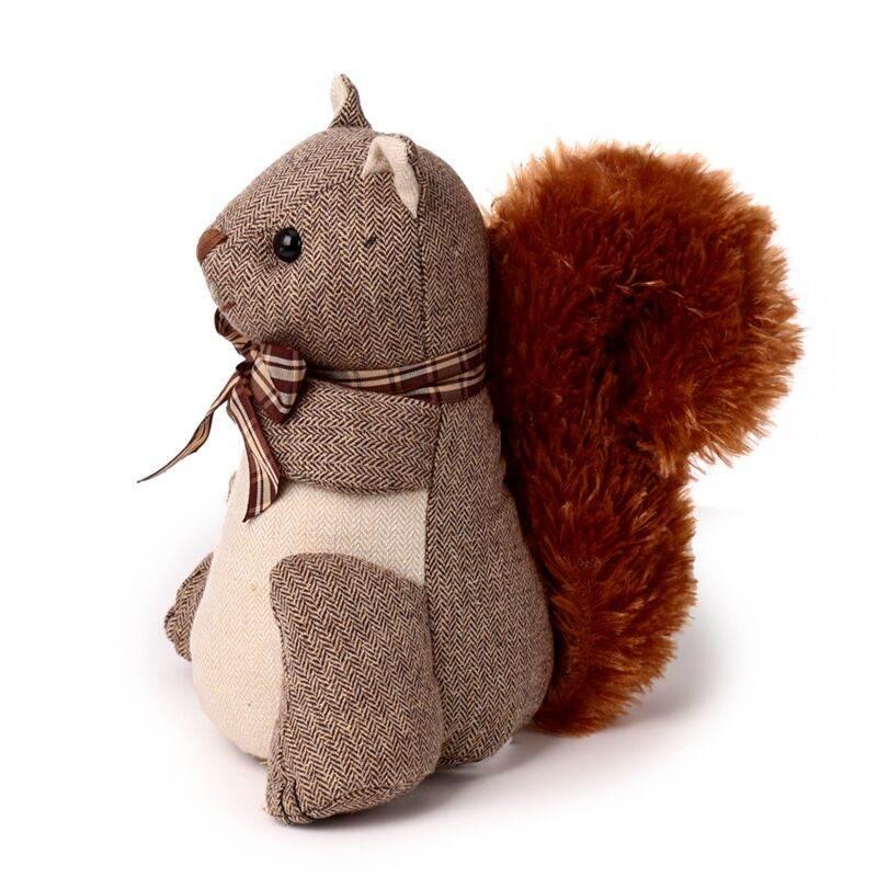 Plush Squirrel with Bowtie Doorstop - Cloud Nine Stores