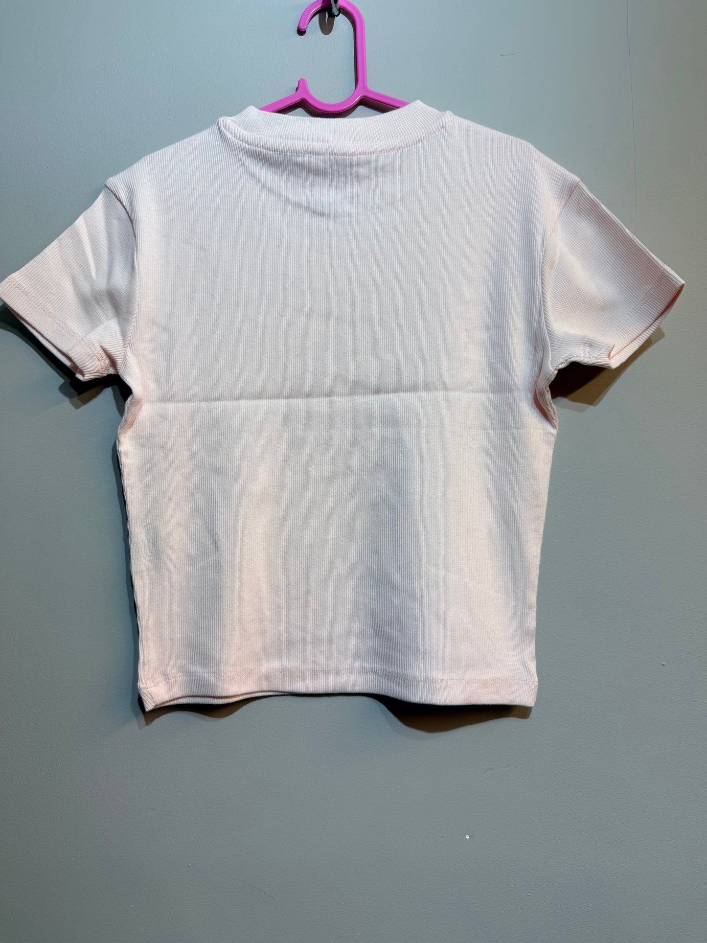 Children's Pink M &S Ribbed T-shirt Cloud Nine Stores