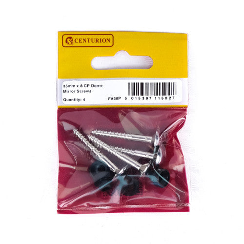 35mm x 8 CP Dome Mirror Screws (Pack of 4) Cloud Nine Stores