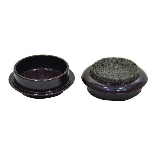 60mm Brown Castor Cups (Pack of 4) Cloud Nine Stores