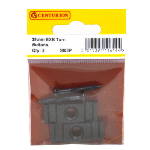 CENTURION Steel Turn Buttons, Epoxy Black, 38mm Cloud Nine Stores