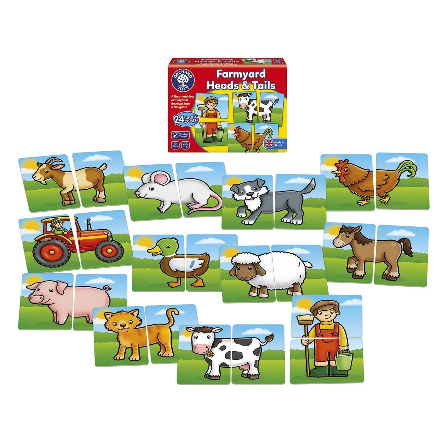 Farmyard Heads and Tails Game - Cloud Nine Stores