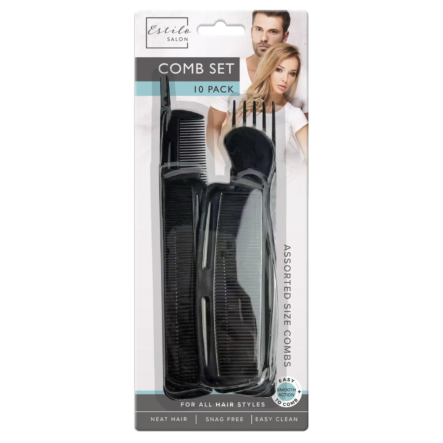 Salon Comb Set 10pc - Cloud Nine Stores