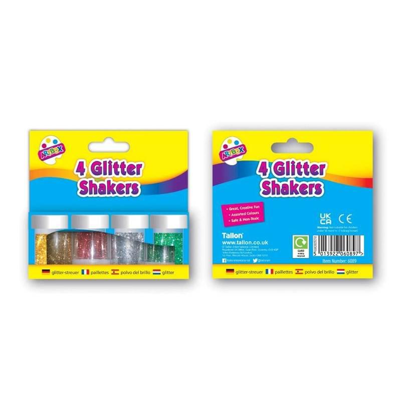 Christmas Colour Glitter Shaker Tubs - Cloud Nine Stores