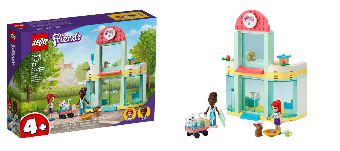 LEGO Friends Pet Clinic Vet Set with Animal Figures 41695 - Cloud Nine Stores