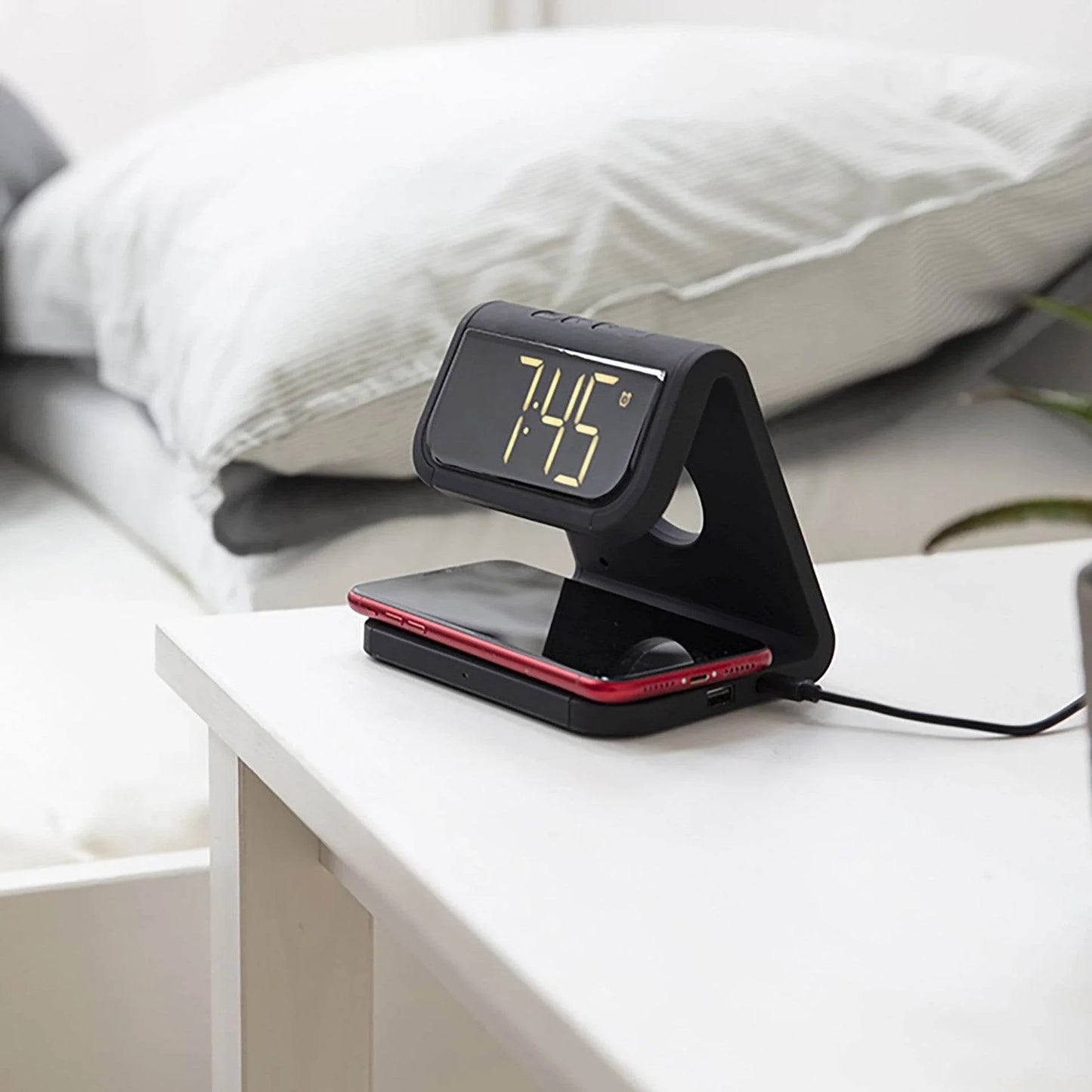 Akai Alarm Clock with Wireless Charging | A58125 - Cloud Nine Stores
