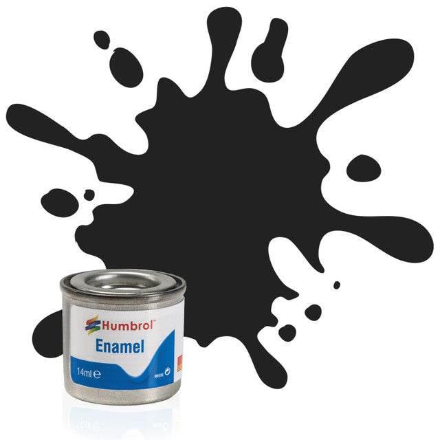 Humbrol No 21 Enamel Gloss Black 14ml - Cloud Nine Stores