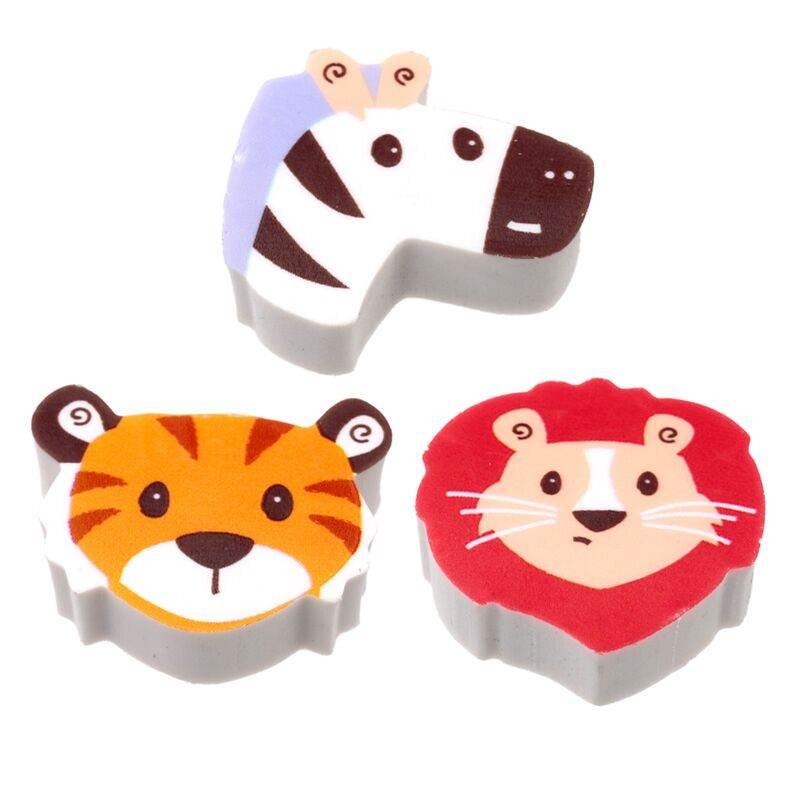 Zooniverse 3 Piece Eraser Set - Cloud Nine Stores