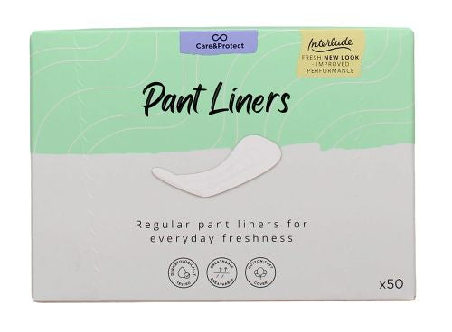 INTERLUDE CARE & PROTECT PANTY LINERS 50 PACK Cloud Nine Stores