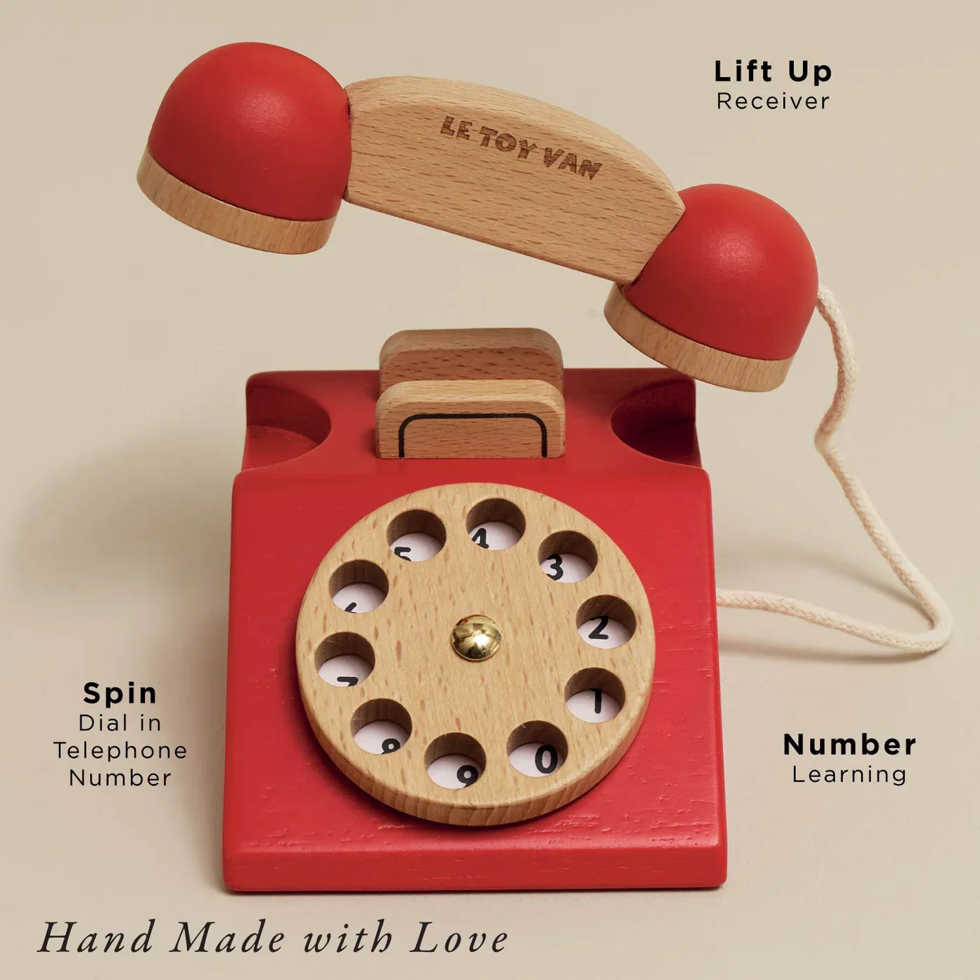 Vintage Wooden Phone - Le Toy Van - Cloud Nine Stores