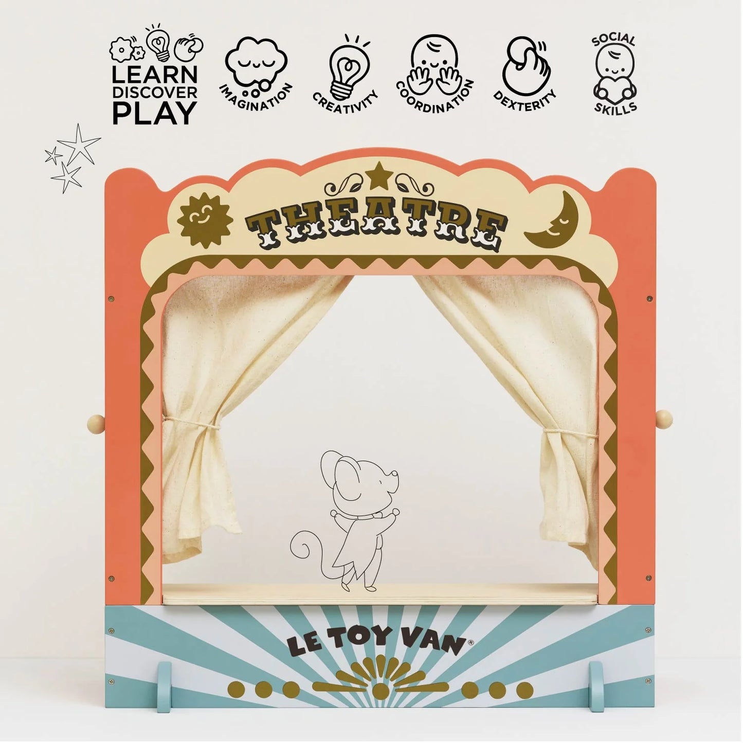 Le Toy Van - Tabletop Puppet Wooden Theatre - Cloud Nine Stores