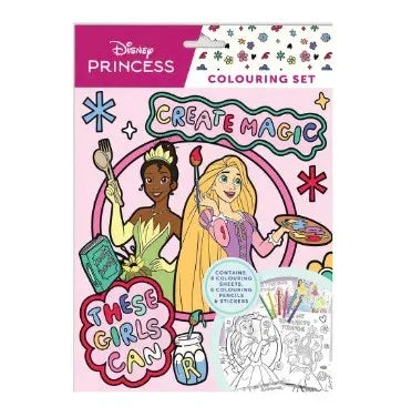 DISNEY PRINCESS COLOURING SET - Cloud Nine Stores Cloud Nine Stores
